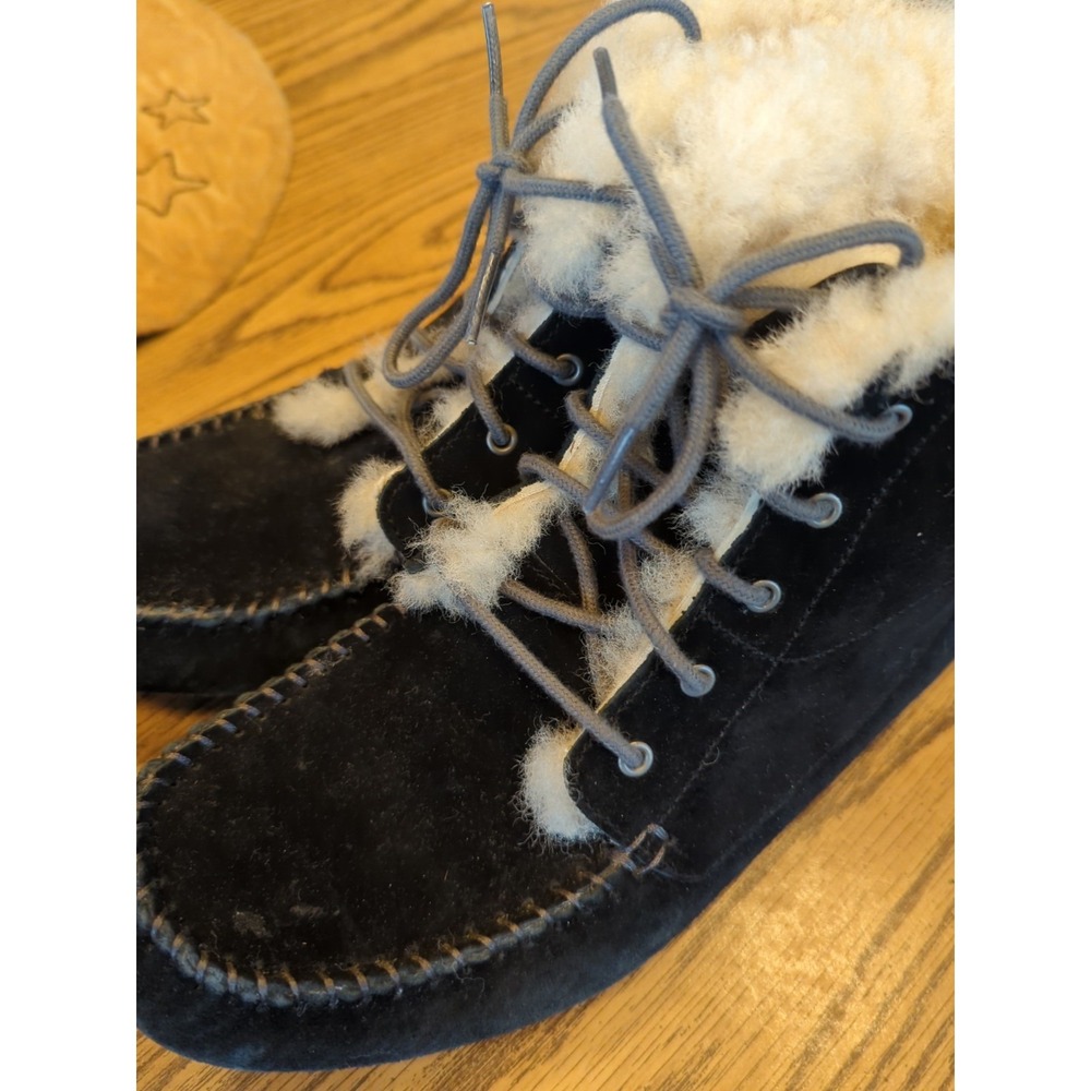Ugg Womens Size 7 Black Chickree Boots - Picture 5 of 9